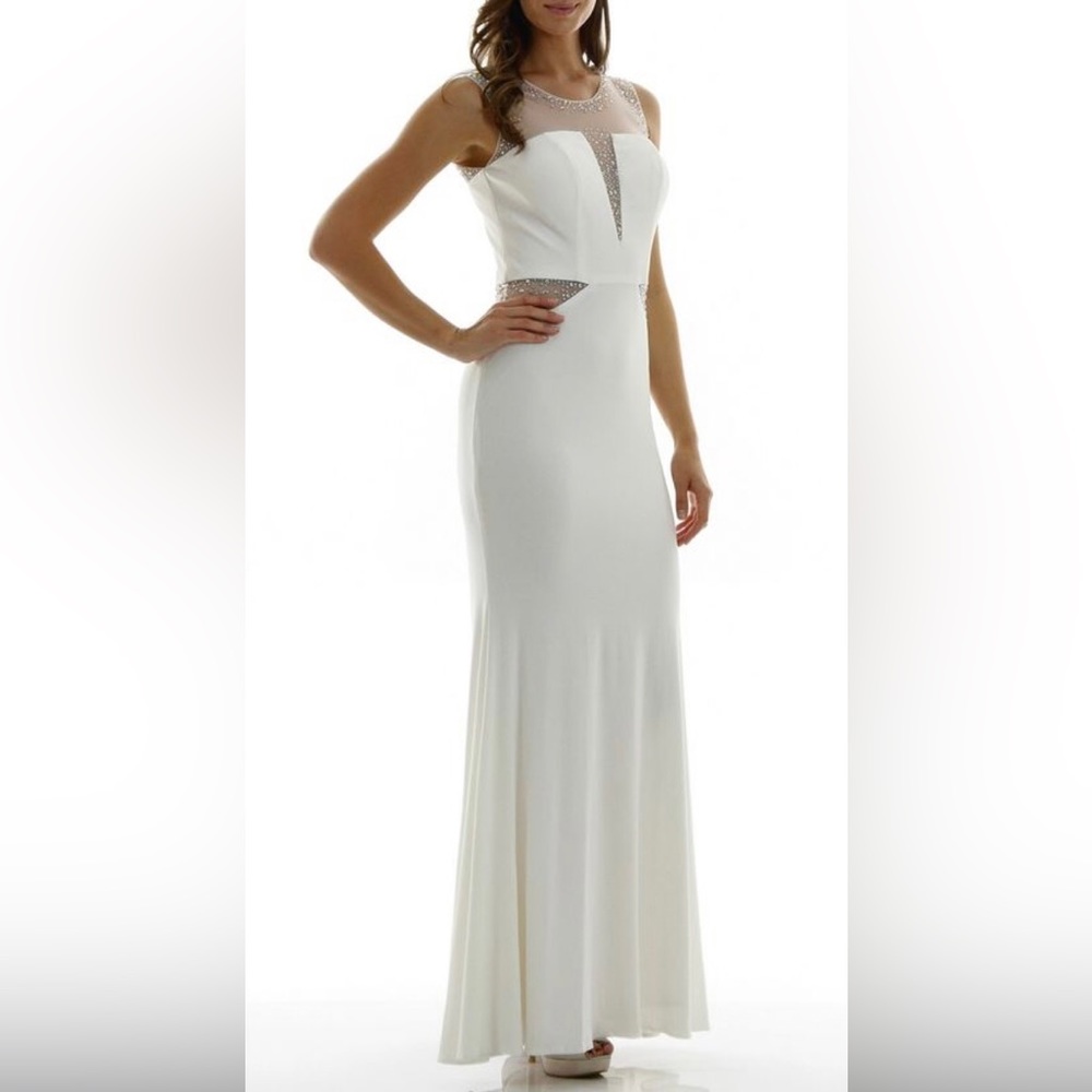 Off White mermaid dress